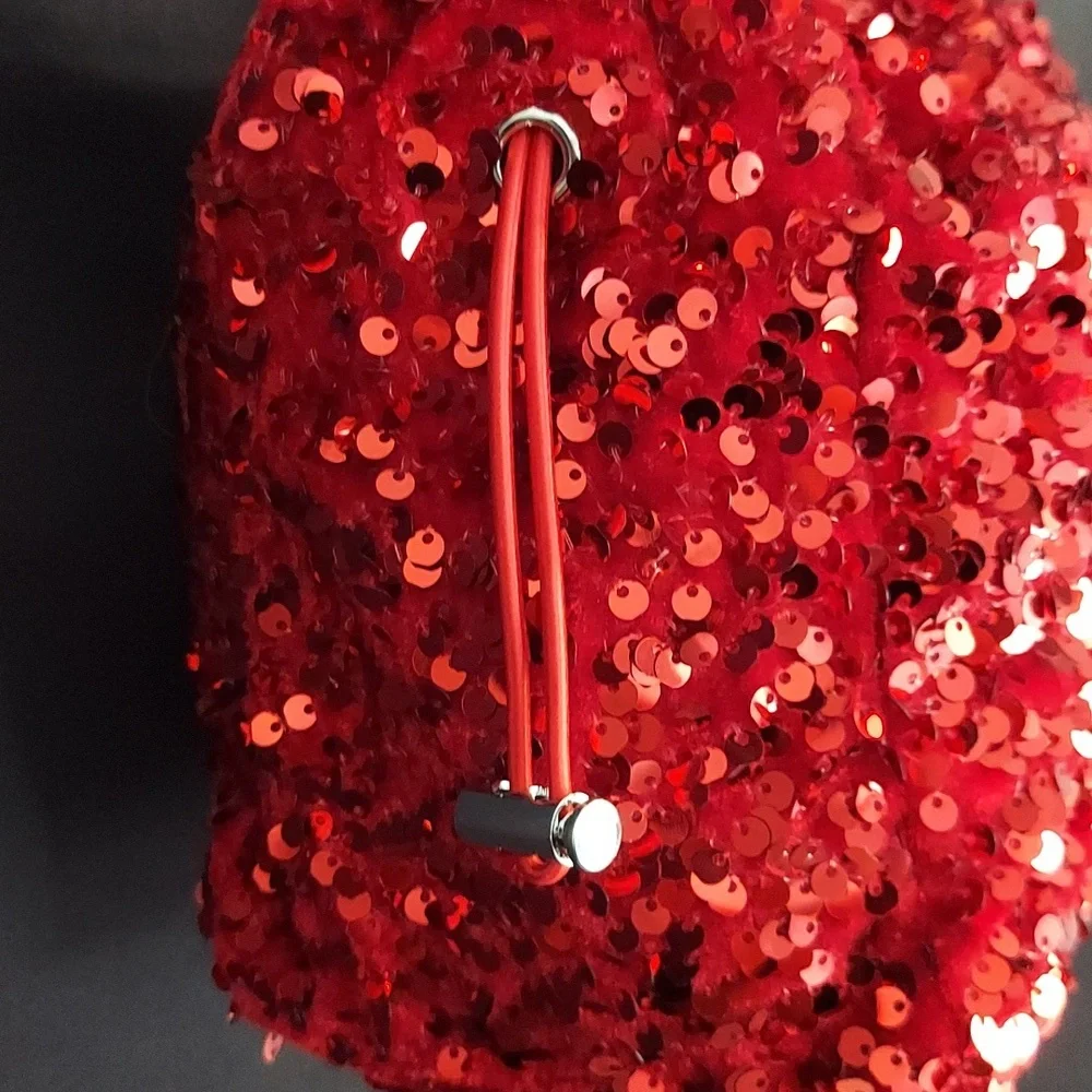 MOST WANTED Red Sequin Handbag - Picture 10 of 12